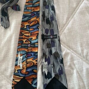 Grateful Dead Multicolor and Gray Ties